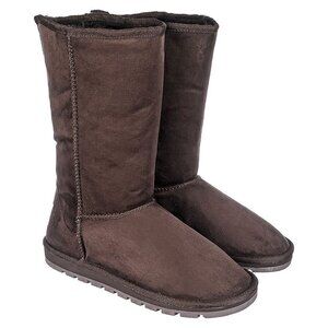 FLAT  READY FOR THE SNOW MID-CALF BOOT Women – Brown Suede ( BRAND NEW !!!!!!!!